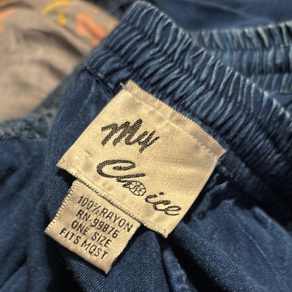 Blue Lace Maxi Gypsy Skirt one size fits all - Picture 5 of 5